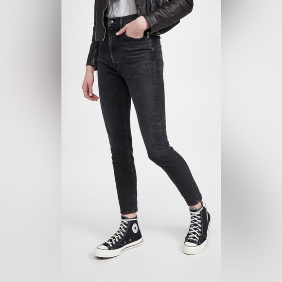 AGOLDE Pinch Waist Ultra High Rise Skinny Jeans - Picture 4 of 7